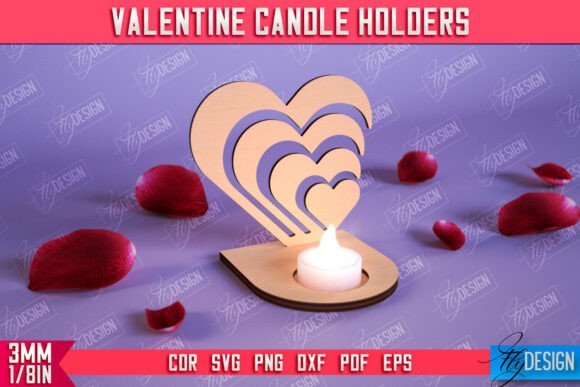 Candelabro De San Valentin Creativo Digital